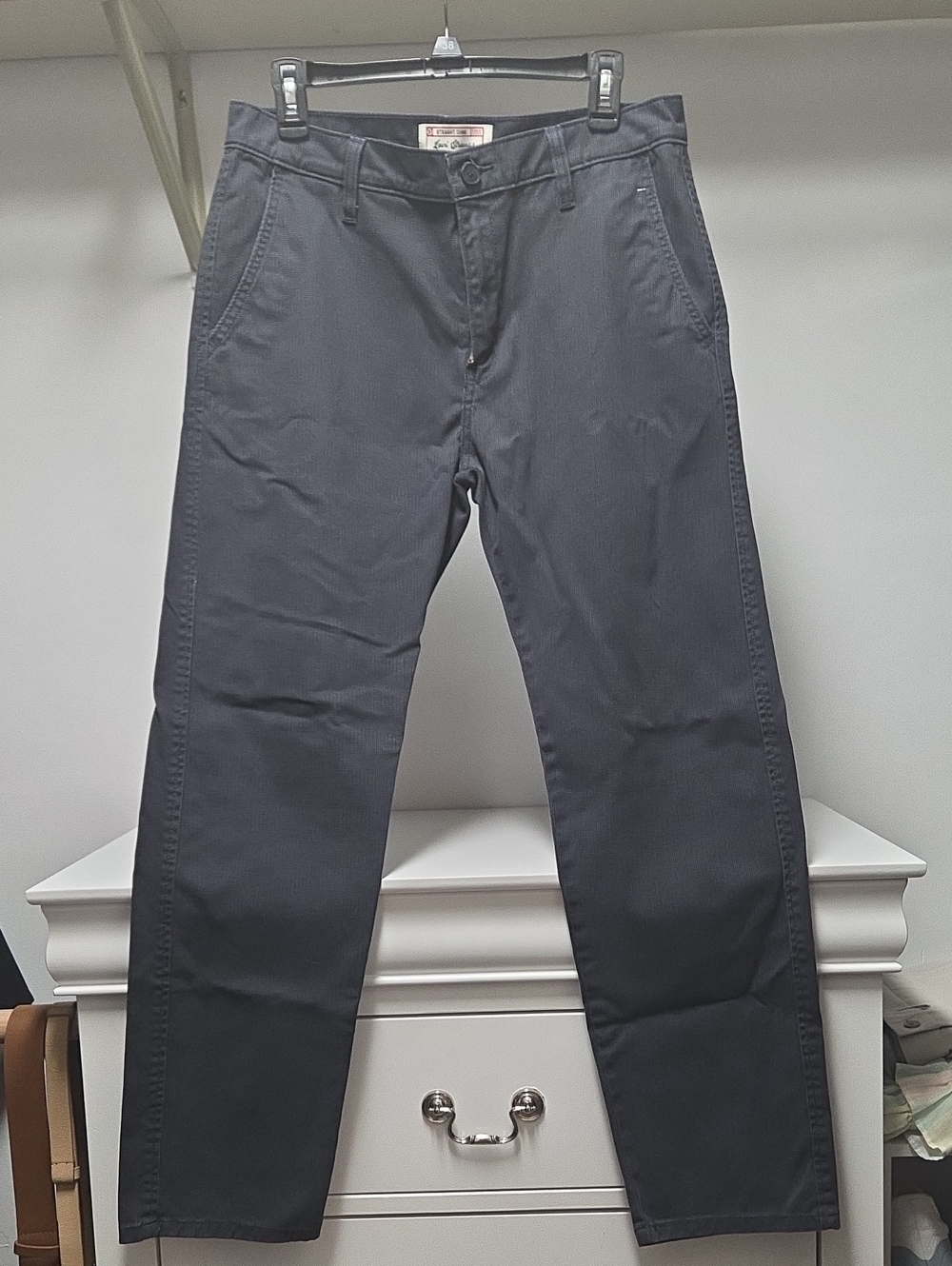 Signature by Levi Strauss Men's Straight Chino Pants - Charcoal Gray